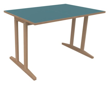 Table Soline piètement à dégagement latéral - 120x80 cm